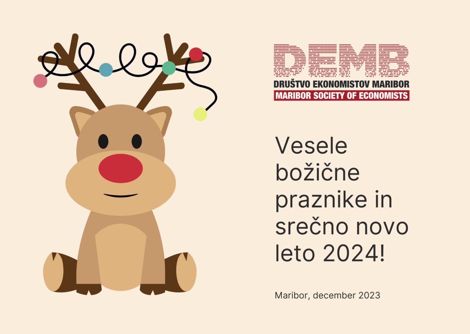 Voščilo 2024 – Društvo ekonomistov Maribor